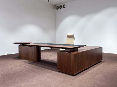 Oversized Partitioned Executive Desk