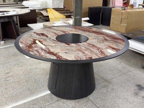 Marble round conference table