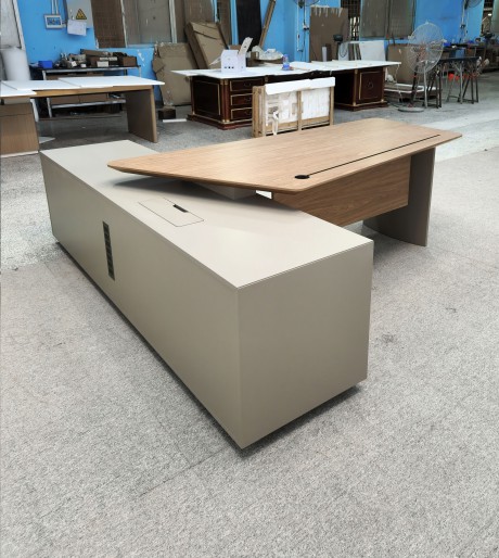 异形台面长副柜班台