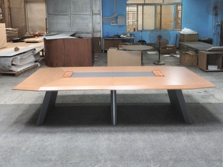 木纹斜脚会议台